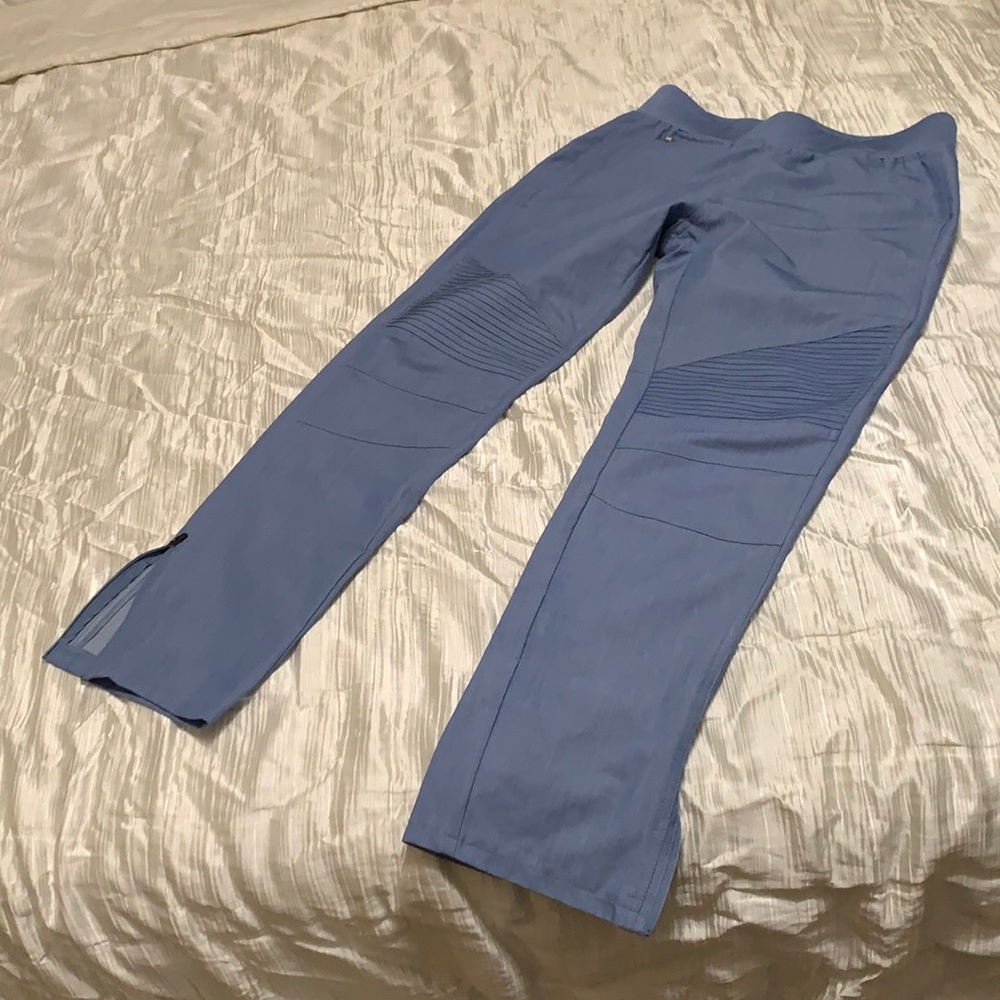 FIGS straight heather denim leg scrub pants
